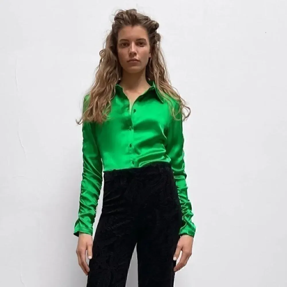 ZARA Button Down Blouse NWT - Picture 5 of 16